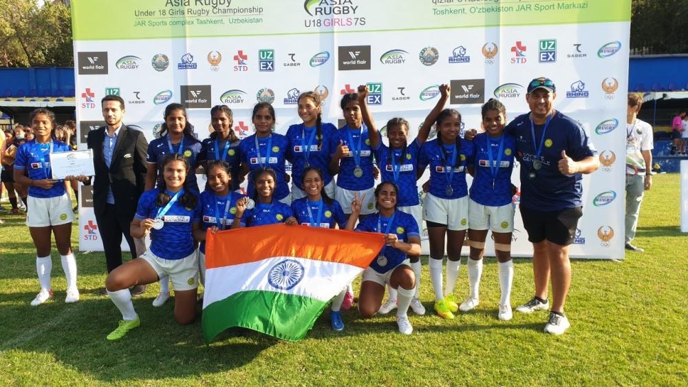 The Weekend Leader - India win silver in Asian U18 Girls' Rugby Sevens Championship
